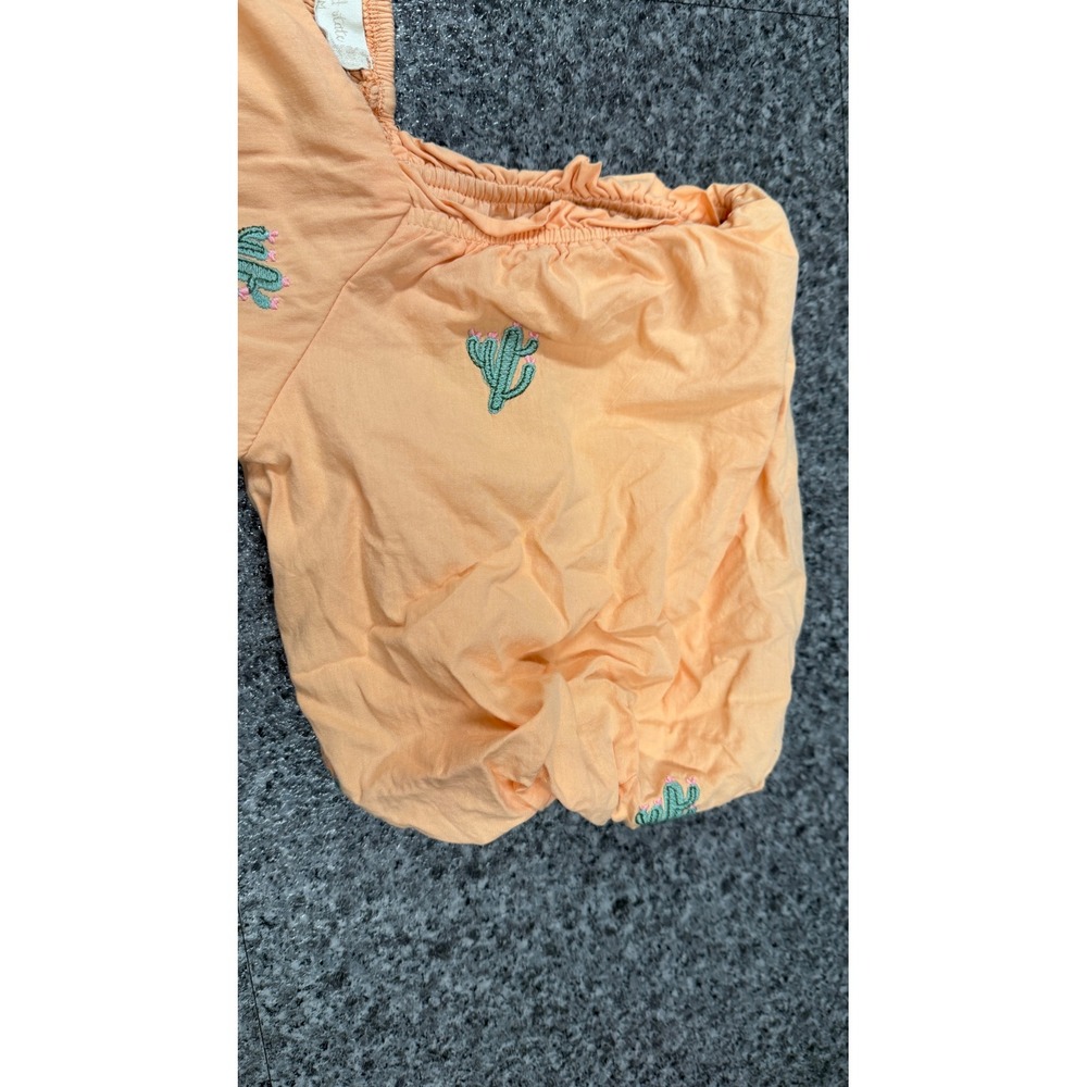 Altar'd State Cactus Embroidered Mini Dress Womens Medium Peach Excellent Boho - Picture 2 of 8